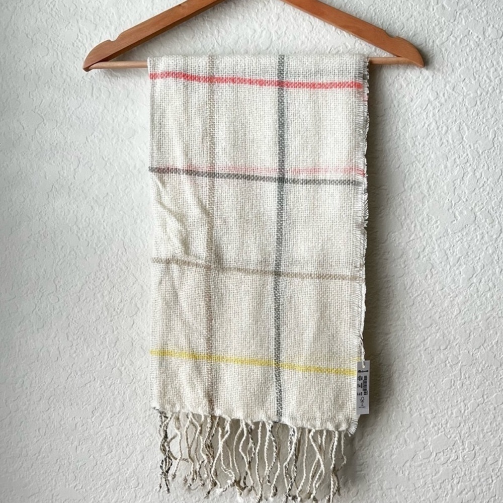 Madewell Gauzy Plaid Scarf New with tags 🧣 - Picture 3 of 9